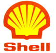 A red and yellow shell logo.